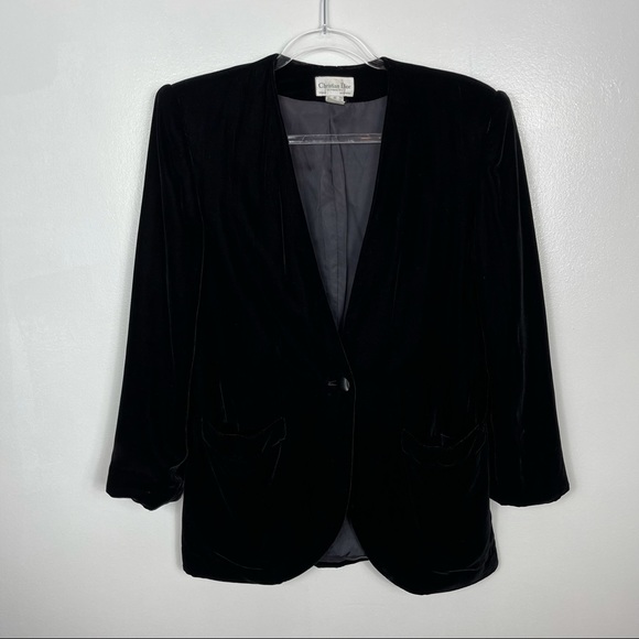 Dior Jackets & Blazers - Vintage Christian Dior Separates velvet blazer/jacket